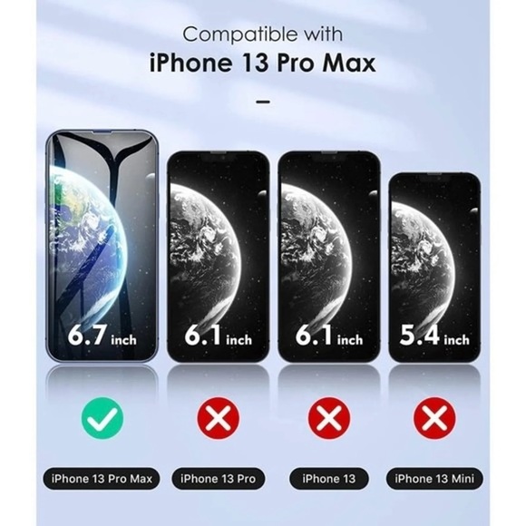 NWT RAXFLY Screen Protector 6.1 inch 3 pk - Picture 2 of 6